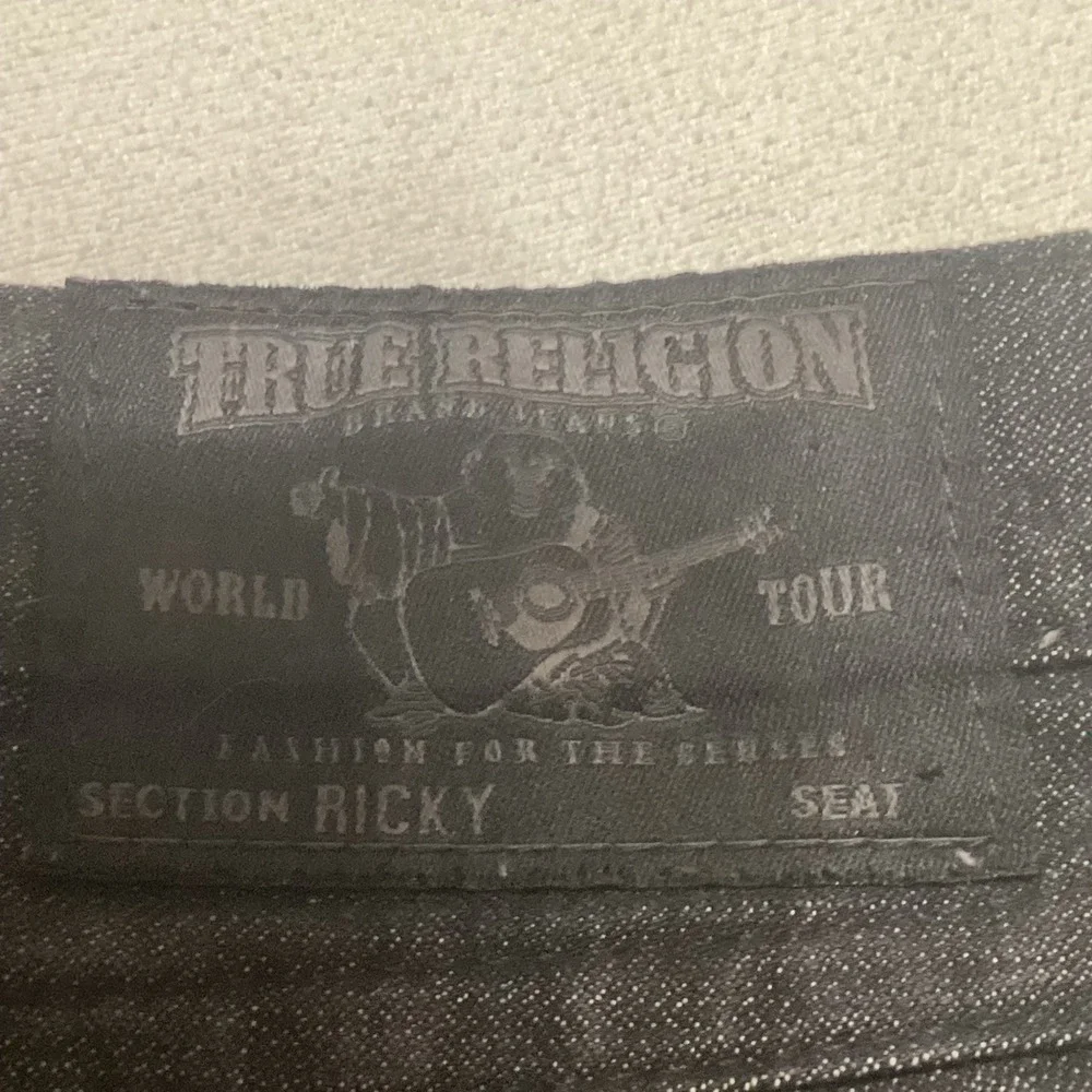 True Religion Brand Jeans Mens Black Wash Bootcut Denim  Size 38 Made in USA - Picture 15 of 15